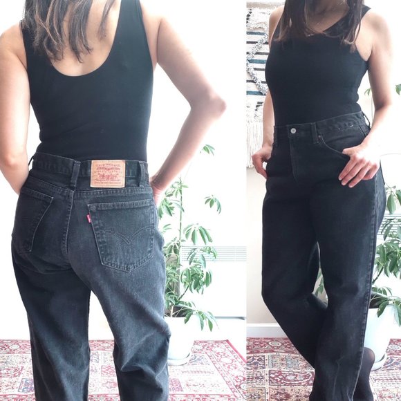 Levi's Denim - 550 Levis Black Denim Jeans | Size 34/30 | Unisex
